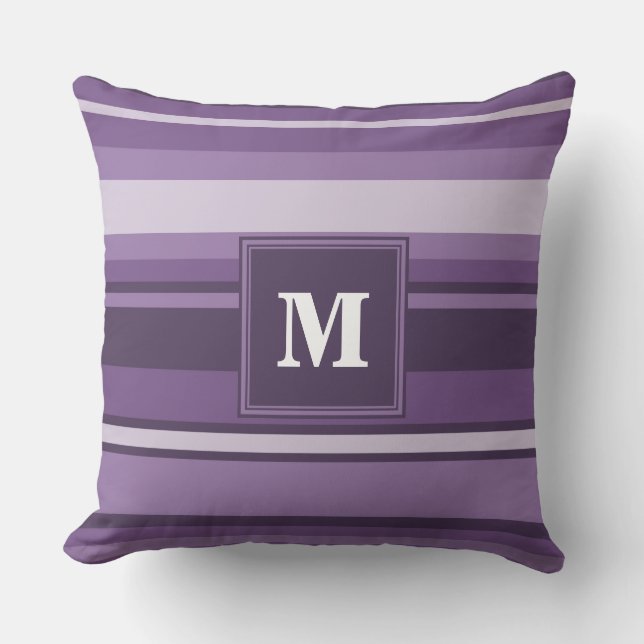 Coussin Lavande monogramme (Recto)