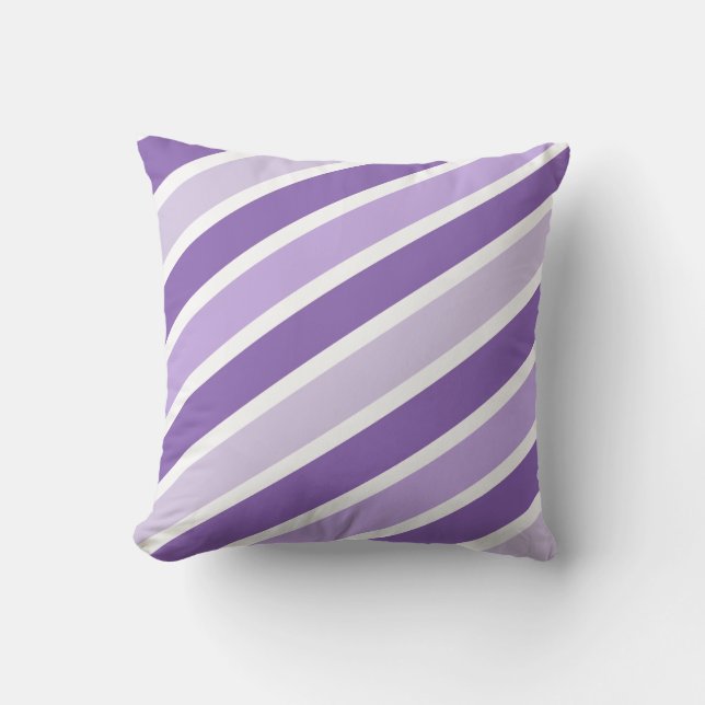 Coussin Lavande Purple Et Blanche Tirages Moderne (Recto)