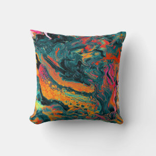 Coussin Lave Abstraite