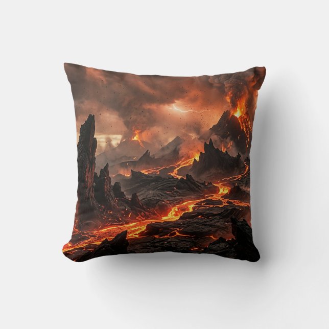 Coussin Lave volcanique (Recto)