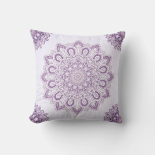 Coussin Lavender Purple Mandala Motif décoratif