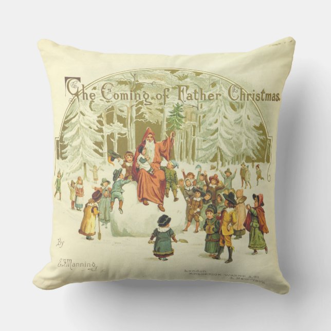 Coussin L'avènement du Père Noël (Recto)