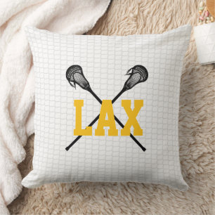 Coussin LAX Sticks Lacrosse Net Sports Team Colors School