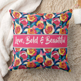 Coussin Layered Roses of Love - Love, Bold & Beautiful
