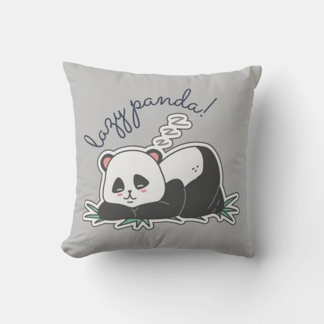 Coussin Lazy Panda (Recto)