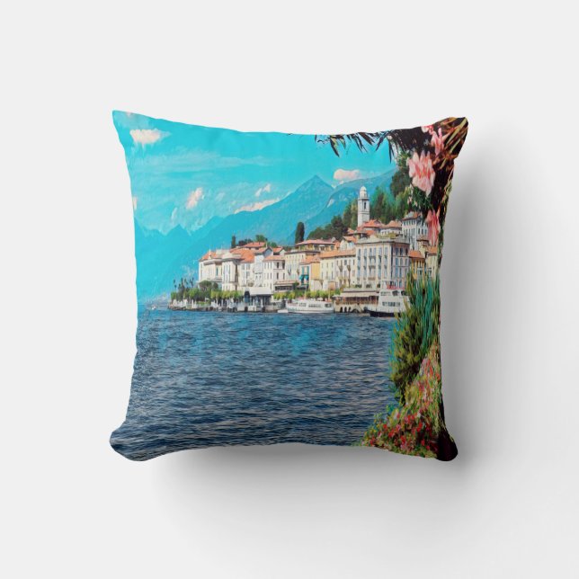 Coussin ldp BELLAGIO - Lac de Côme - (Recto)