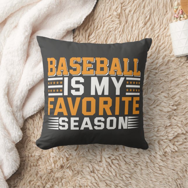 Coussin Le Baseball Est Ma Saison Préférée (Couverture)