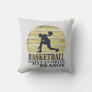 Coussin Le basket-ball est ma saison préférée