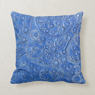 Coussin Le bleu embraye le carreau
