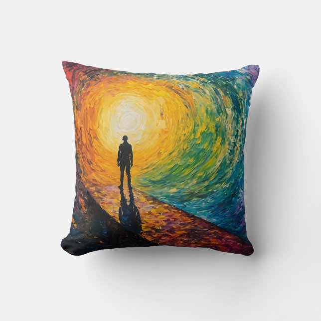 Coussin Le bord de la dimension (Recto)