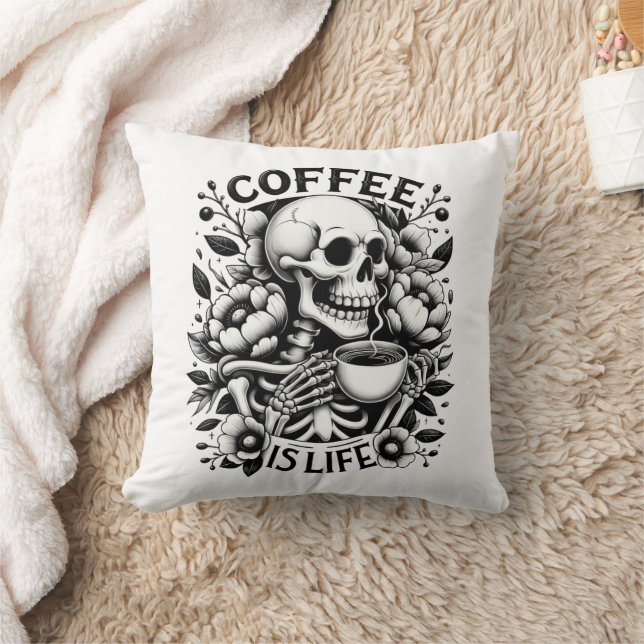 Coussin Le café, c'est la vie (Couverture)