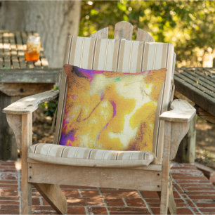 Coussin Le calcaire dans la moutarde
