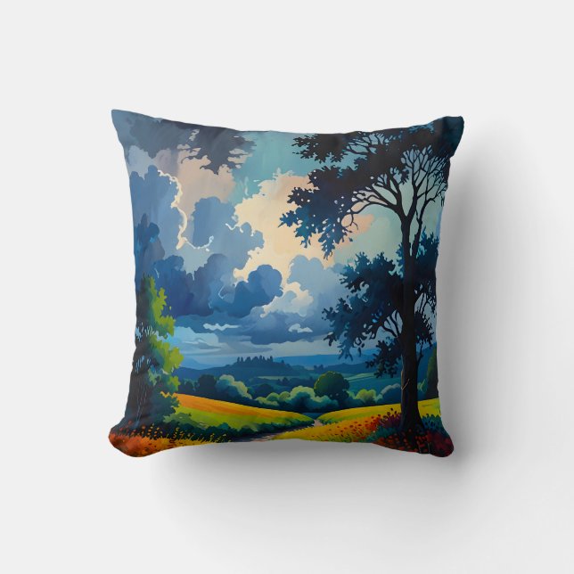 Coussin Le calme avant la tempête (Recto)