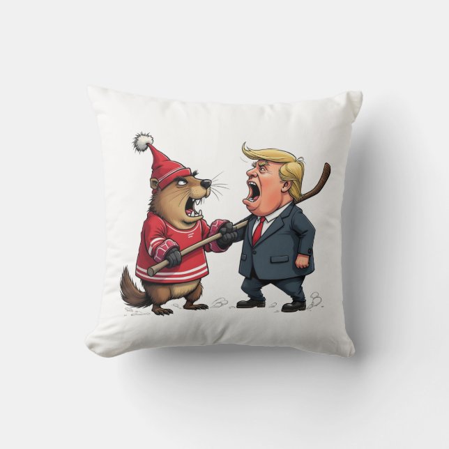 Coussin Le Canada lutte contre Trump (Recto)