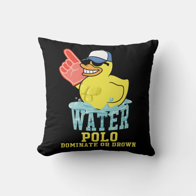 Coussin Le canard en caoutchouc de Water Polo Dominent ou  (Recto)