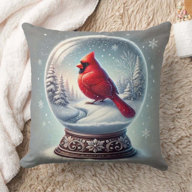 Coussin Le Cardinal Keepsaké d'hiver (Couverture)