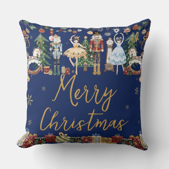 Coussin Le Carré de Noël Vintage Nutcracker (Recto)