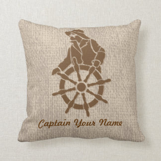 Coussin Le carreau du capitaine personnalisable de bateau