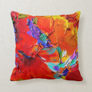 Coussin Le carreau floral de "Charlit" par Susi Franco