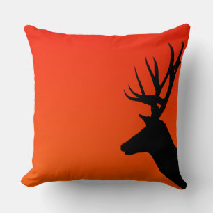 Coussin Le cerf au coucher du soleil