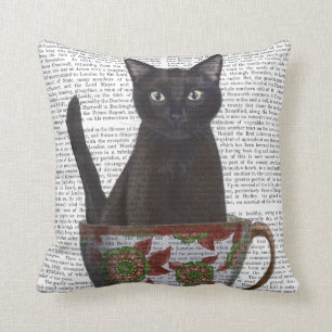 Coussin Le Chat noir à la télé