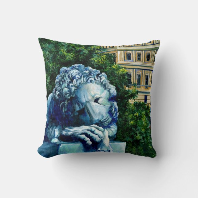 Coussin Le chat, qui a mangé les Canaries, Washington DC (Recto)