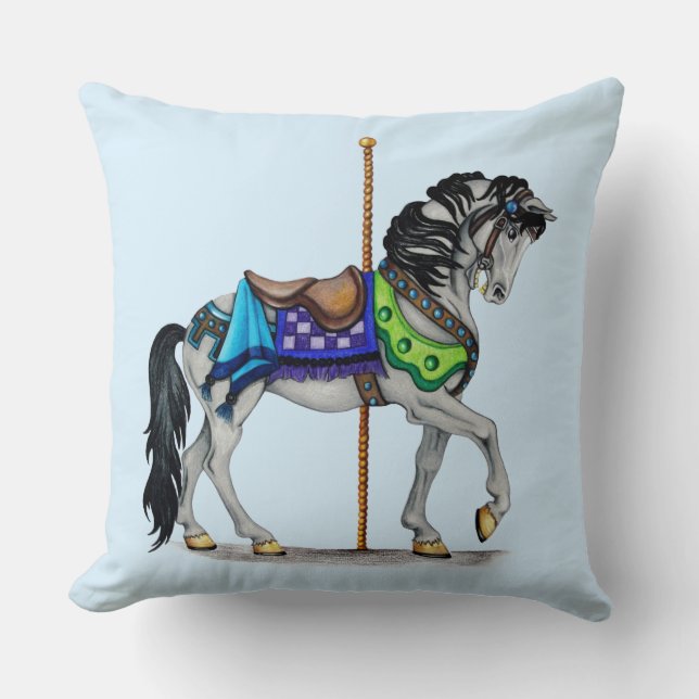 Coussin Le Cheval du Carrousel (Recto)