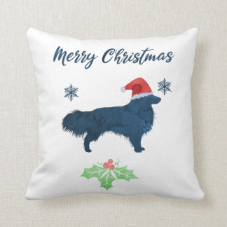 Coussin Le chien de garde des Shetland de Noël