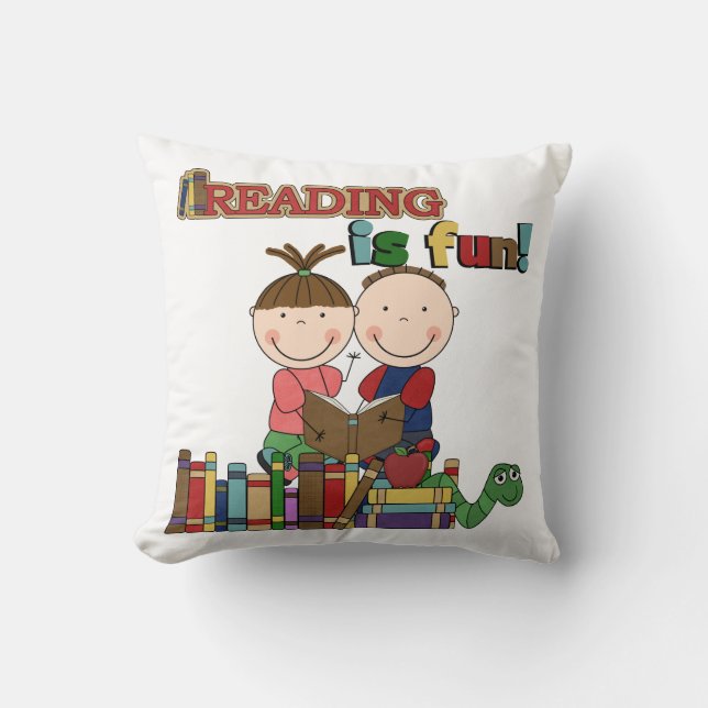 Coussin Le chiffre lecture de bâton d'enfants est (Recto)