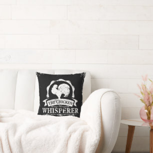 Coussin Le Chuchoteur de Poulets Drôle