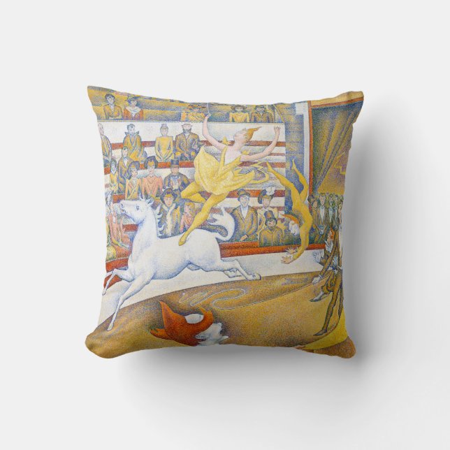 Coussin Le Cirque, Seurat (Recto)