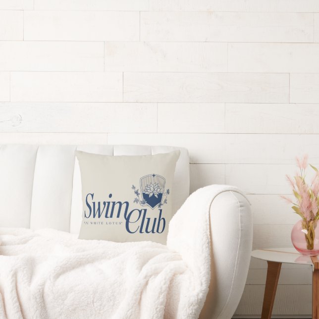 Coussin Le Club de natation White Lotus (Canapé)