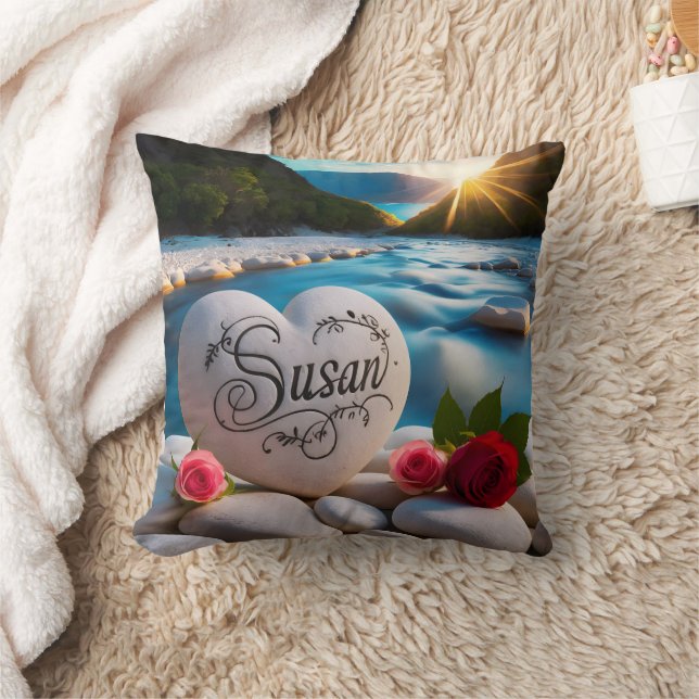 Coussin Le coeur de Susan au bord de la rivière (Couverture)