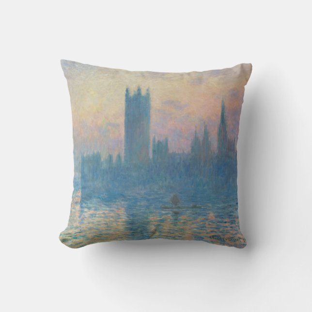 Coussin Le coucher du soleil des Chambres de Claude Monet (Recto)