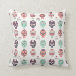 Coussin Le crâne de sucre a inspiré le carreau
