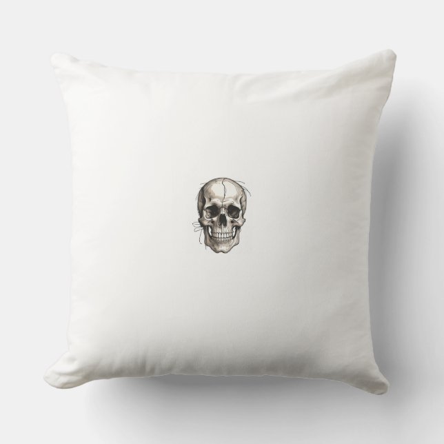 Coussin Le crâne Memento Mori dans le salon Jetez (Recto)