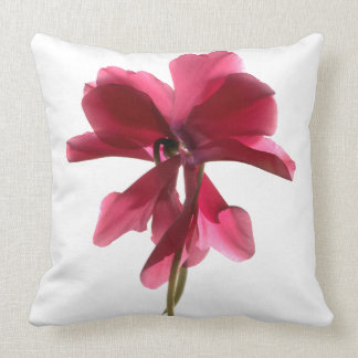Coussin Le cyclamen danse le carreau 20" de polyester x