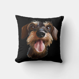 Coussin Le Dachshund Wirehair