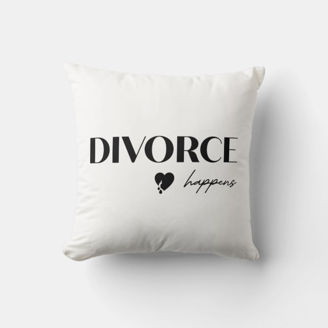 Coussin Le divorce arrive (Recto)