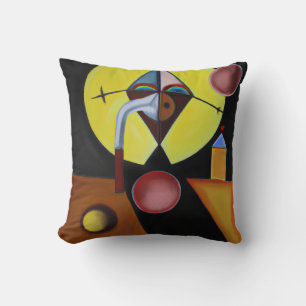 Coussin Le docteur de la peste - Peinture à l'huile