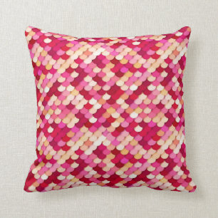 Coussin Le "dragon mesure" - le magenta, les roses indien