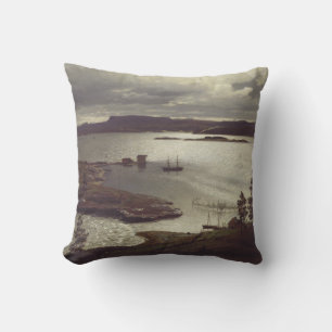 Coussin Le fjord de Sandvik par Hans Gude