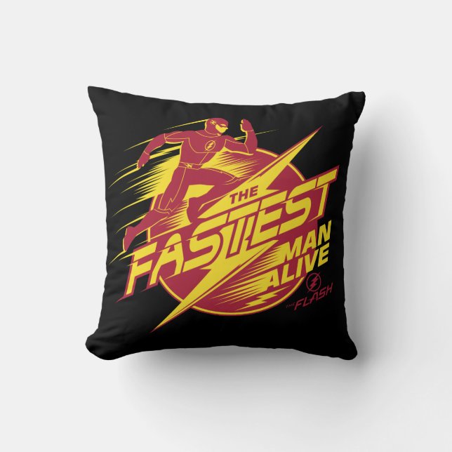Coussin Le Flash | L'Homme Le Plus Rapide Vivant (Recto)