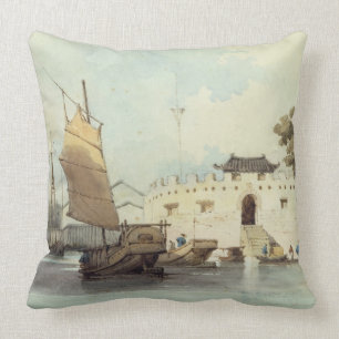 Coussin Le fort néerlandais de folie outre du canton