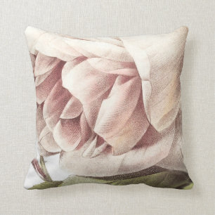 Coussin Le géant rougissent carreau floral décoratif rose
