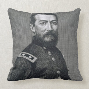 Coussin Le Général Philip Sheridan, gravé d'un photogra