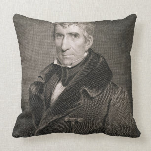 Coussin Le Général principal William Henry Harrison, gra