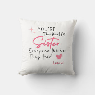 Coussin Le genre d'oreiller à lancer soeur - Gif personnal