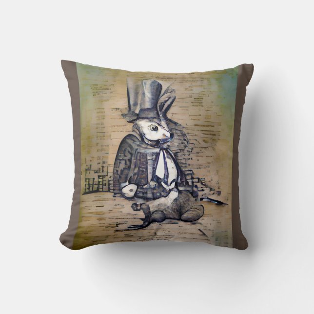 Coussin Le Gentleman Rabbit (Recto)