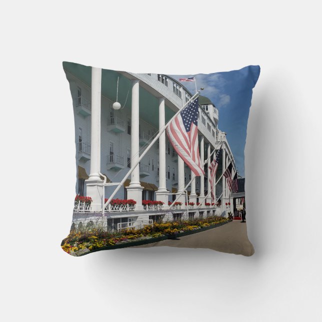 Coussin Le Grand Hôtel de l'île Mackinac, Michigan (Recto)